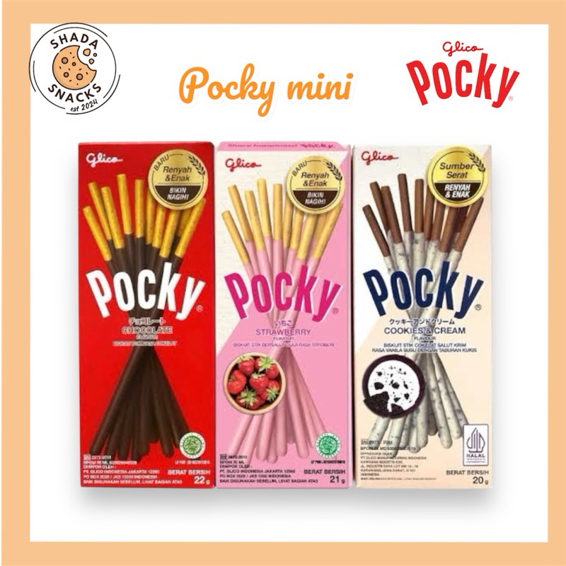 

Glico Pocky Mini Biskuit Stik | Rasa Chocolate Strawberry Cookies & Cream | Kemasan Mini Box | PROMO DAN MURAH