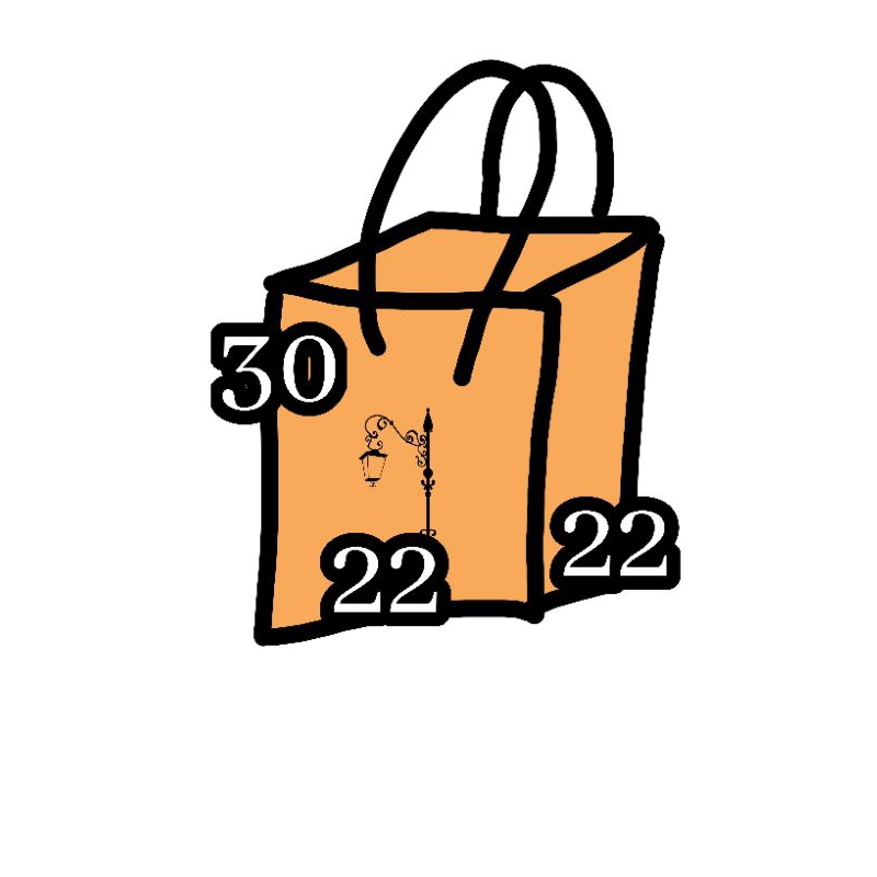 

paperbag 22 x 22 x 30 sablon