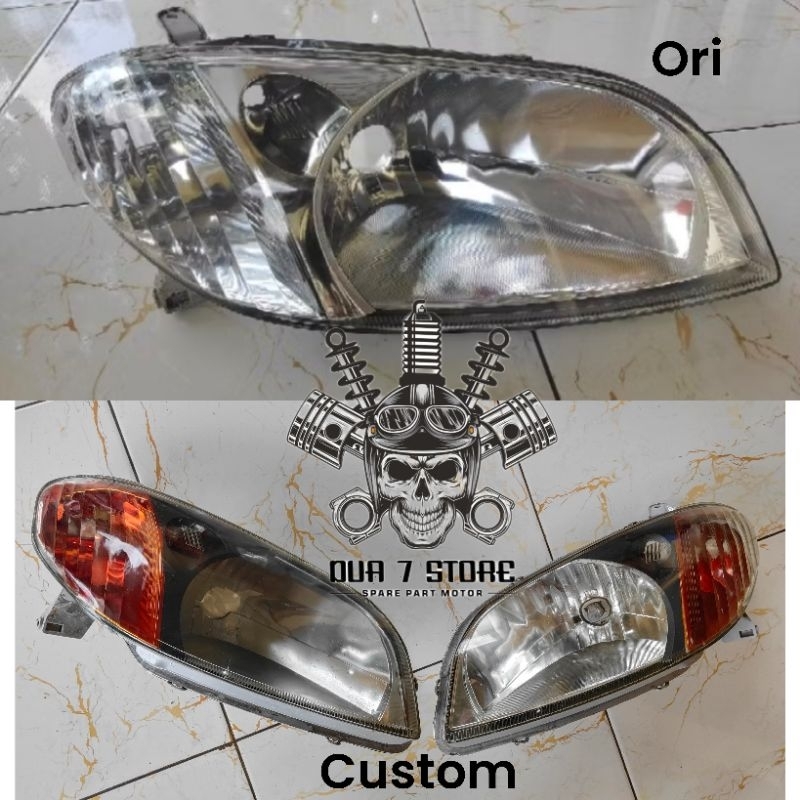 headlamp lampu depan toyota vios gen1 kanan kiri original