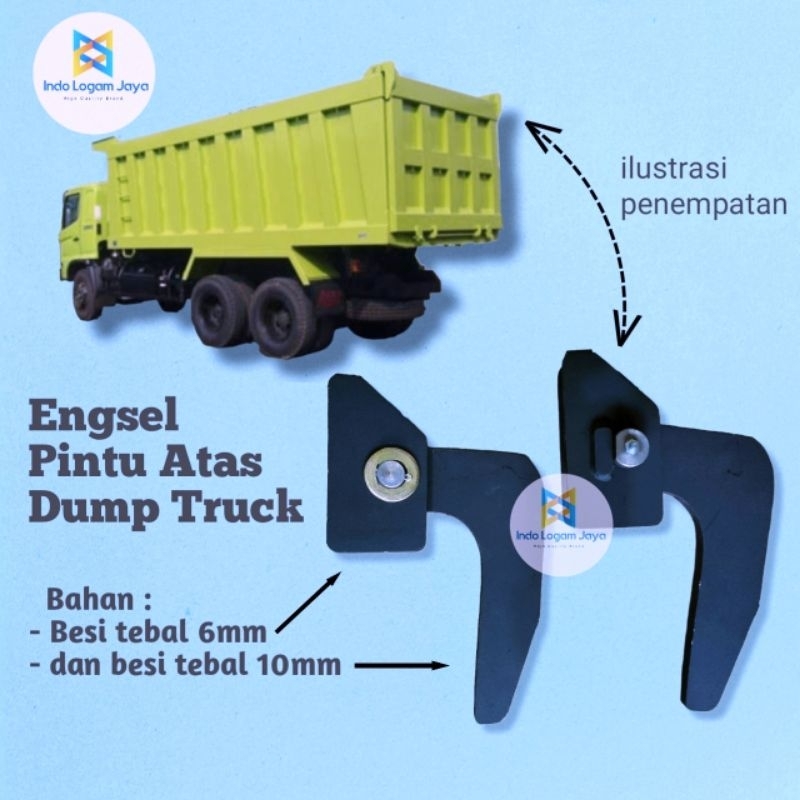 ENGSEL PINTU ATAS DUMP TRUCK / HINGE GET DUMP TRUK / ENGSEL PINTU BELAKANG ATAS DUMP TRUK HIDROLIK
