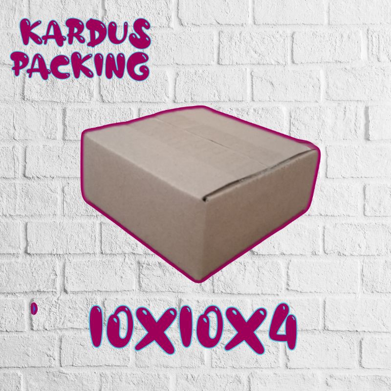 

Kardus packing UK 10x10x4 kardus kecil kardus besar