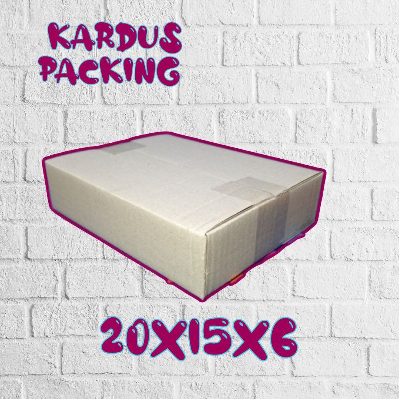 

kardus packing UK 20x15x6 kardus kecil kardus besar