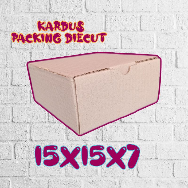 

kardus packing DIC CUT tipe,UK 15x15x7 kardus besar kardus kecil
