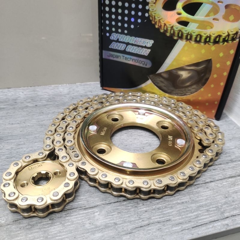 GEAR SET SPROCKETS MOTOR HONDA REVO ABSOLUTE/ REVO FIT/ BALDE OLD Supra x lama