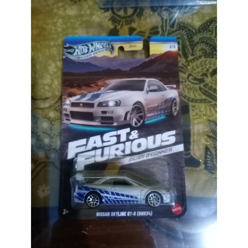Hot wheels Fast & Furious Brian O'conner Nissan R34