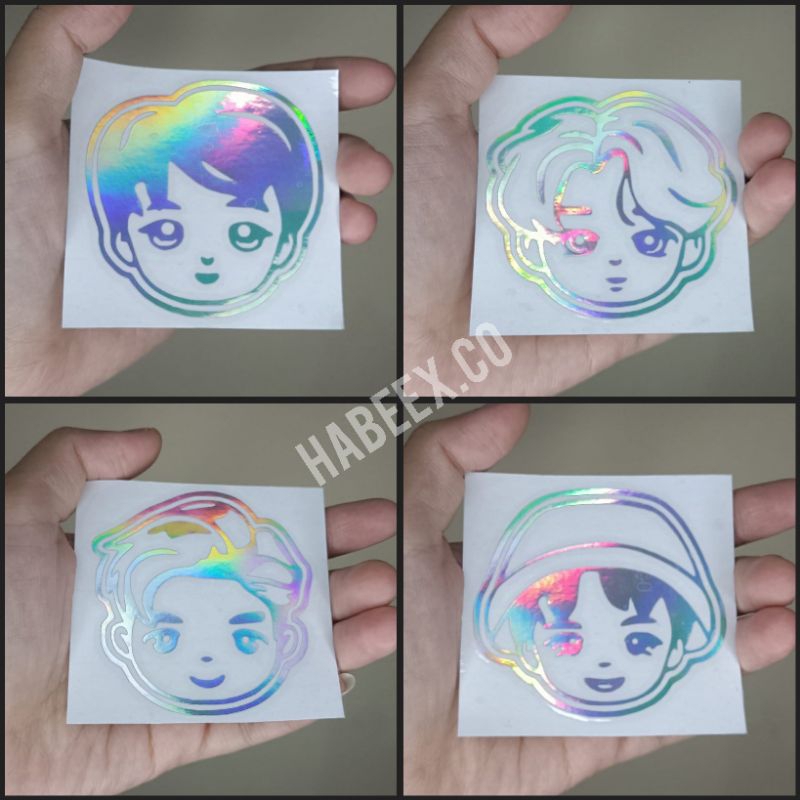 

Stiker BiTieS Member Cartoon Hologram Cutting Sticker