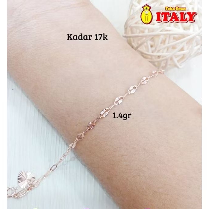 gelang emas tua variasi polos