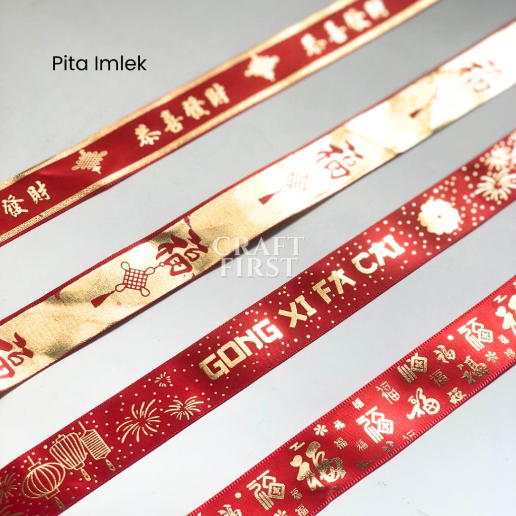 

Craft First - Pita Imlek 2025 | Gong Xi Fa Cai | Chinese New Year 2.5cmx5m