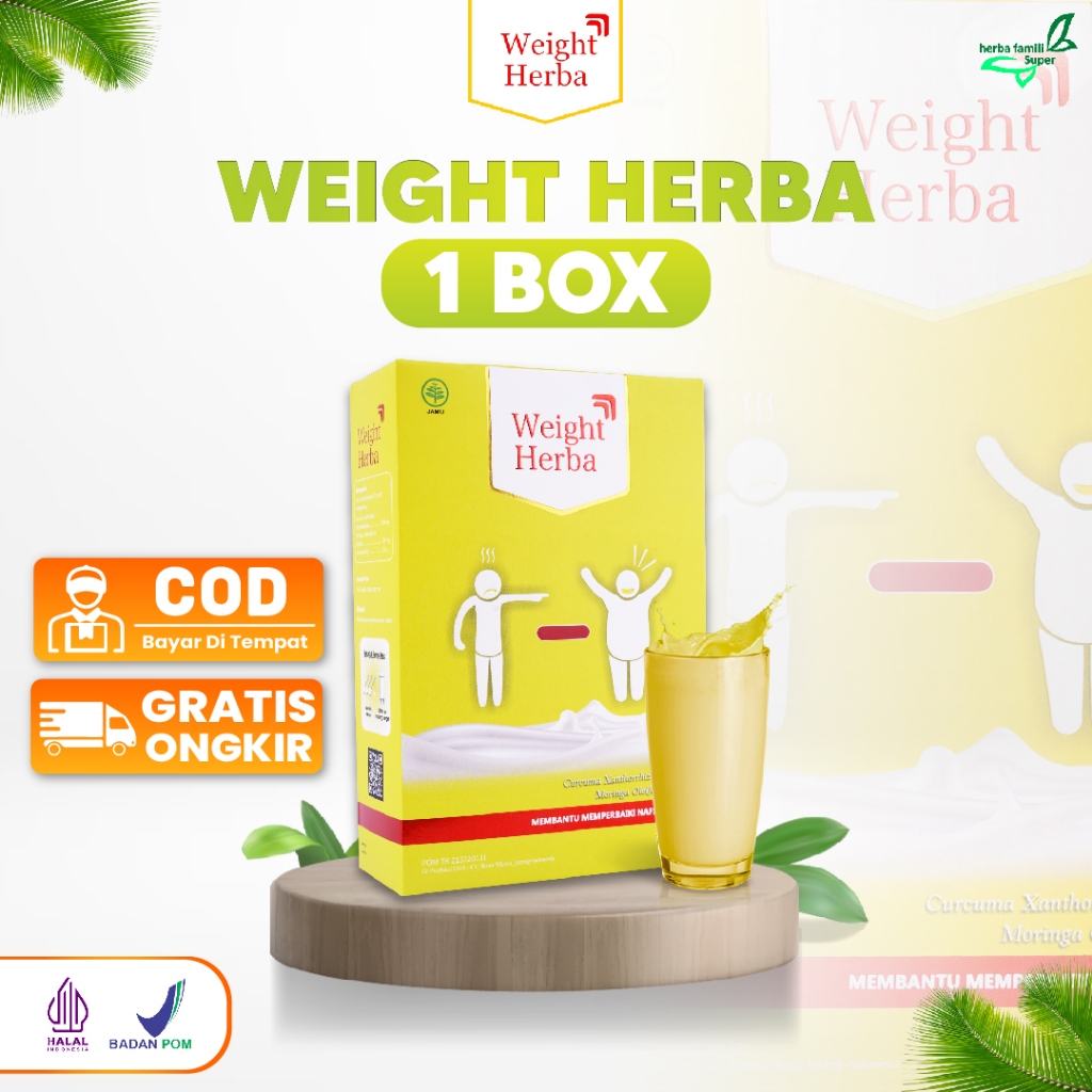 

[GROSIR ]WEIGHT HERBA Susu Ampuh Naikkan Berat Badan Penggemuk Badan Lancarkan Masalah Pencernaan