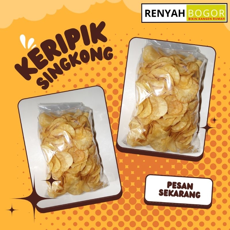 

RENYAH BOGOR | Keripik Singkong / Camilan / Produk Olahan Rumah / Bikin Kangen Rumah