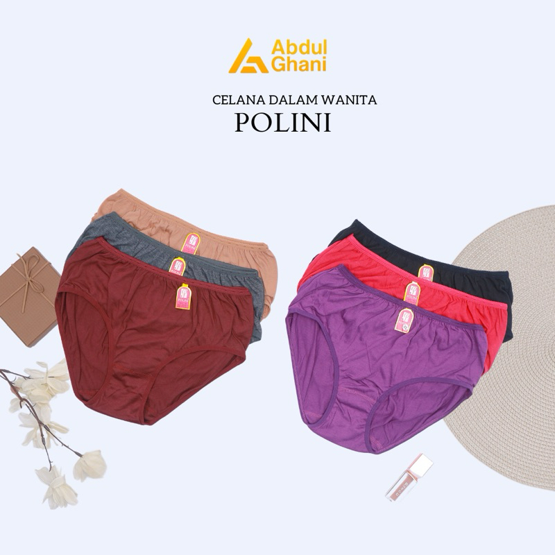 Celana Dalam Polini / Celana Dalam Wanita / Celana Dalam / 12pcs
