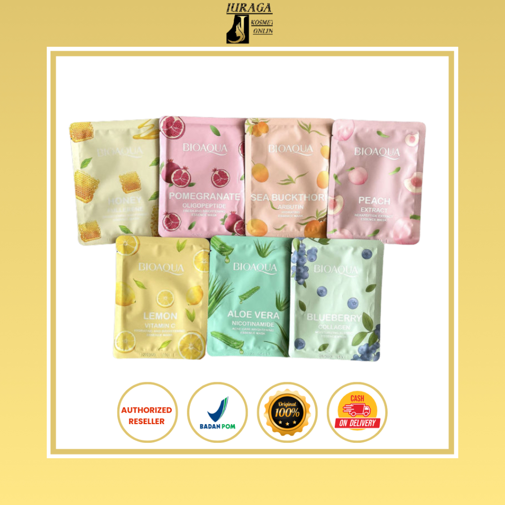 BIOAQUA - Sheet Mask BPOM - Masker Wajah Topeng