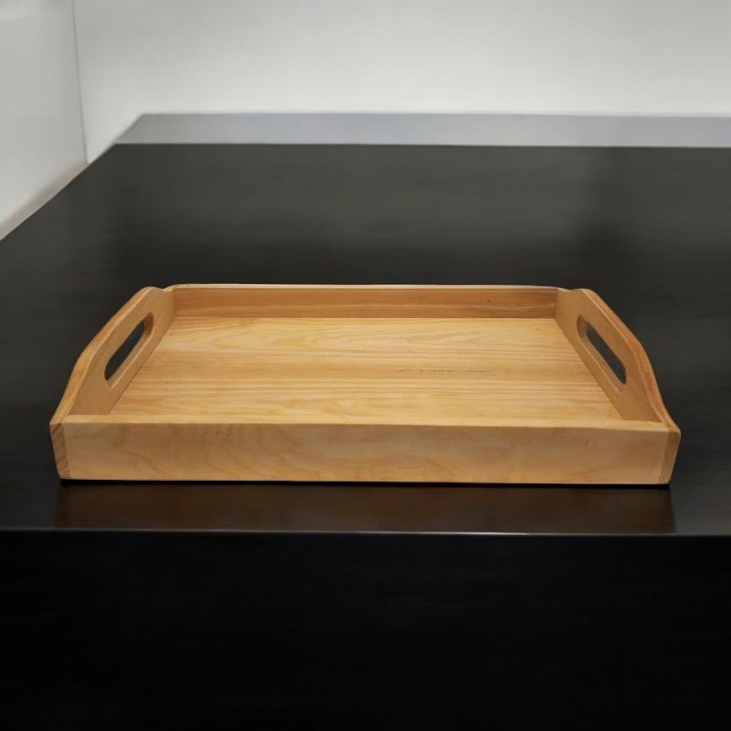 Nampan Kayu Aesthetic Panjang 50 cm Serbaguna untuk Dapur dan Meja Makan