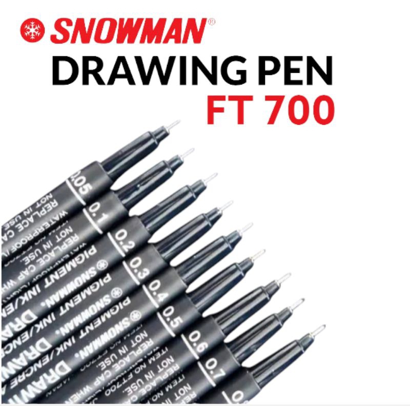 

DRAWING PEN SNOWMAN FT 700 / Calligraphy (PCS)
