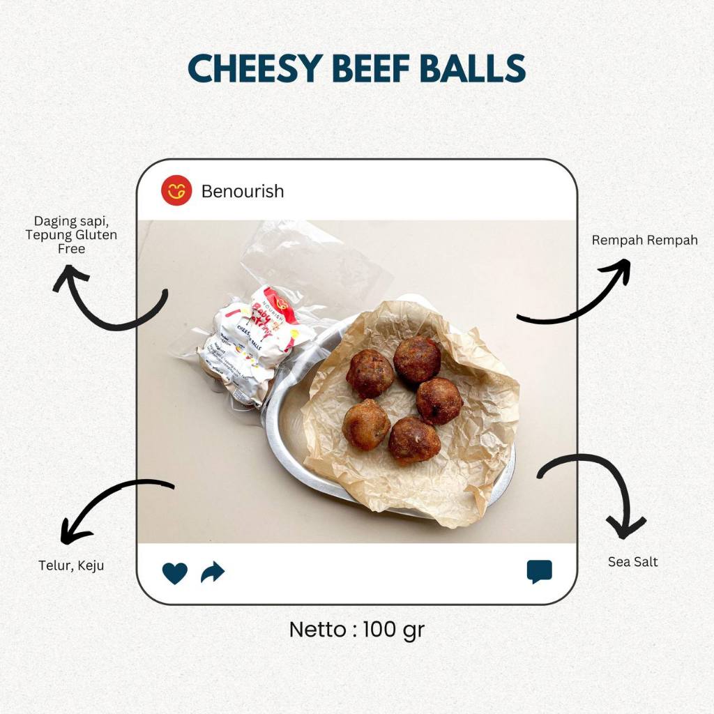 

Cheesy Beef Balls by Benourish Catering