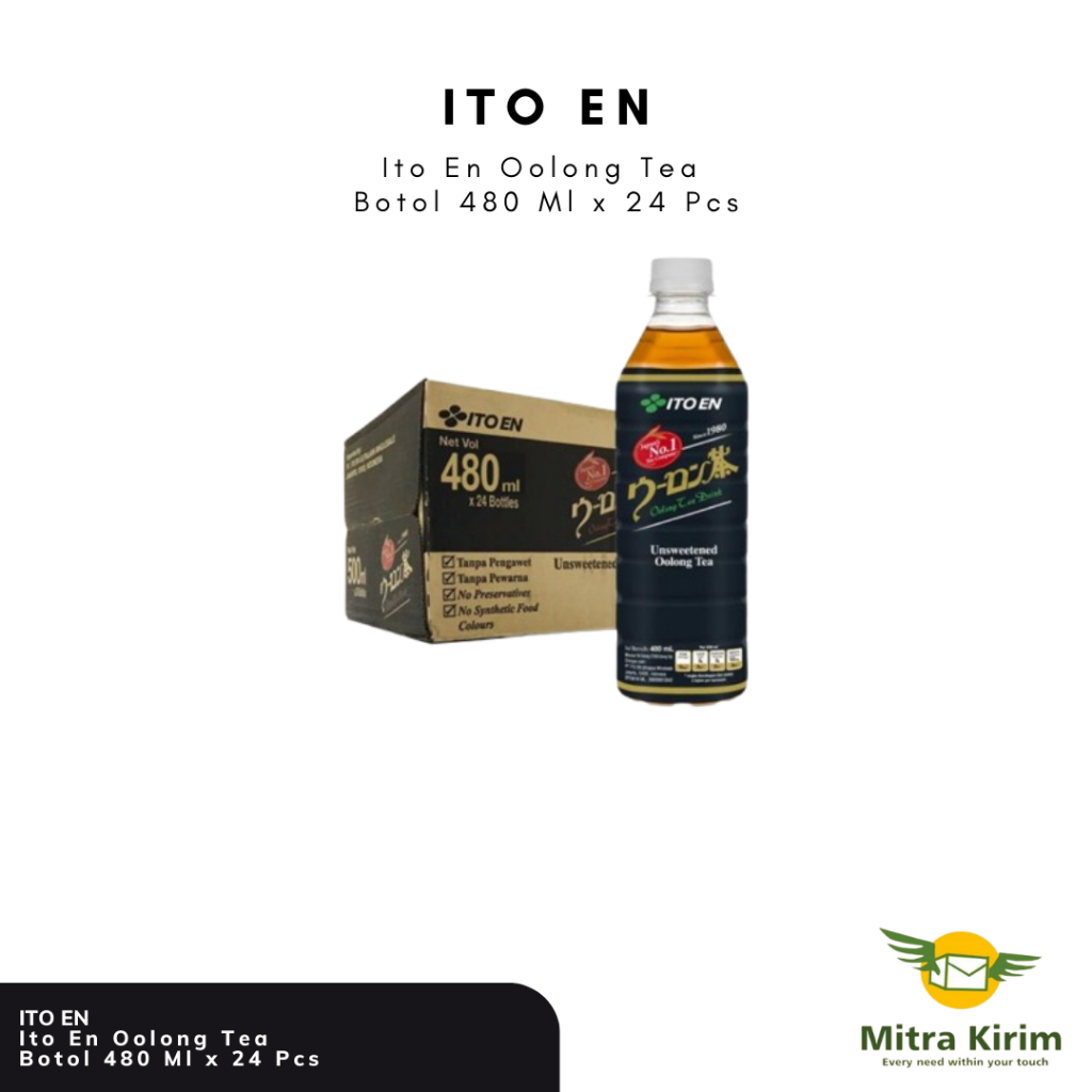 

ITO EN Oolong Tea No Sugar 480 Ml x 24 Pcs - Per Dus (Gojek)