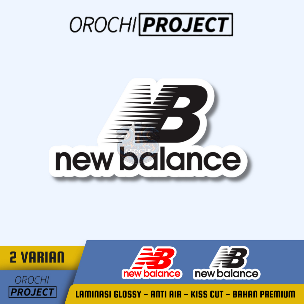 

Sticker Stiker Brand Logo Sepatu NB New Balance Vinyl Glossy Anti Air HP Laptop Tumbler Motor Helm