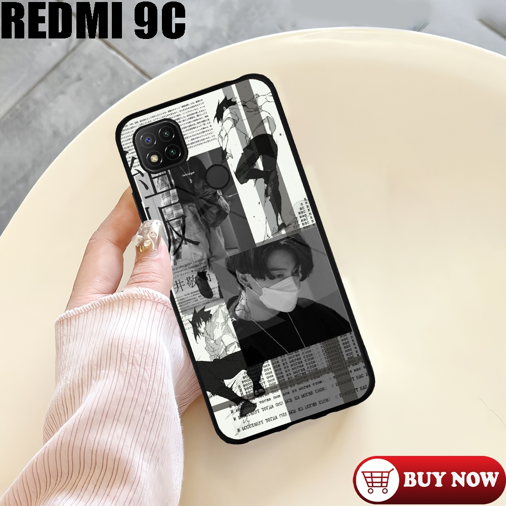 [KS01]Case Glossy CASE  REDMI 9C | Casing KILAU PIC HD| Kualitas premium | TWO ACC | Casing Motif JU