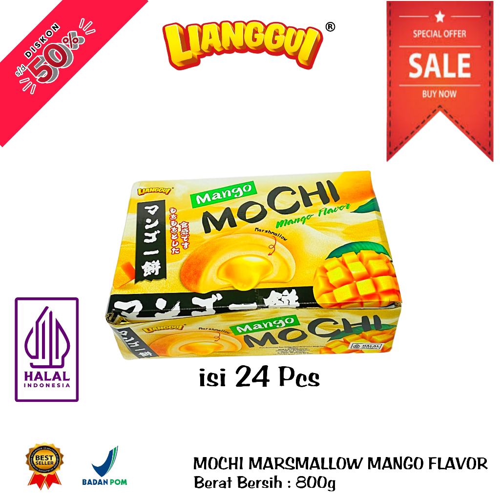 

[ LIANGGUI ] MOCHI MARSMALLOW I MOCHI ANEKA RASA | MANGO I MATCHA | VIRAL