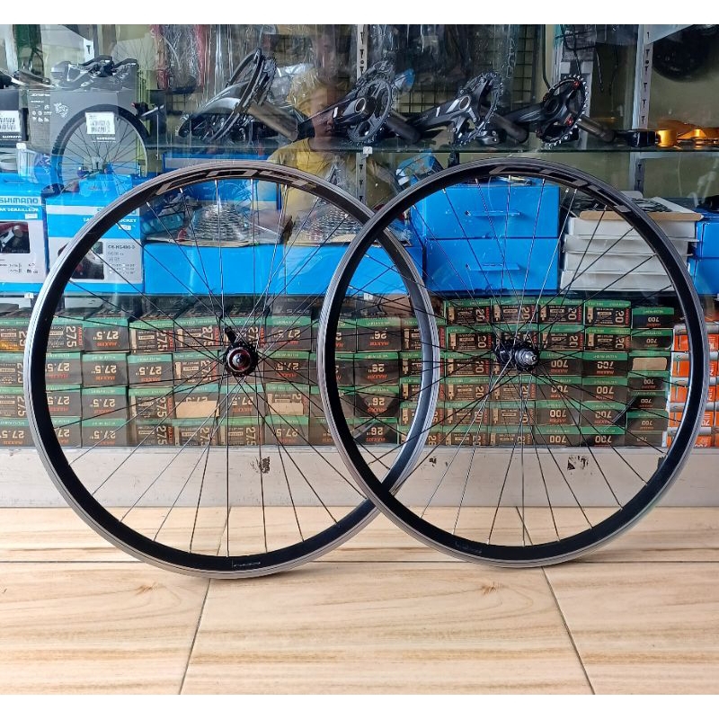 Wheelset Road Bike Fixie 700C U-Brake Copotan Polygon Stratos 32 Hole Second Mulus