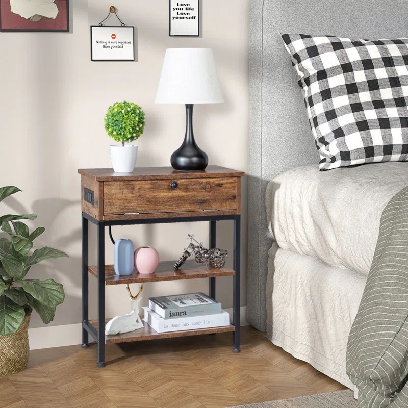 Meja Printer - Printer Stand Kekinian dengan Rak Simpel dan 1 Laci Minimalis Berkualitas