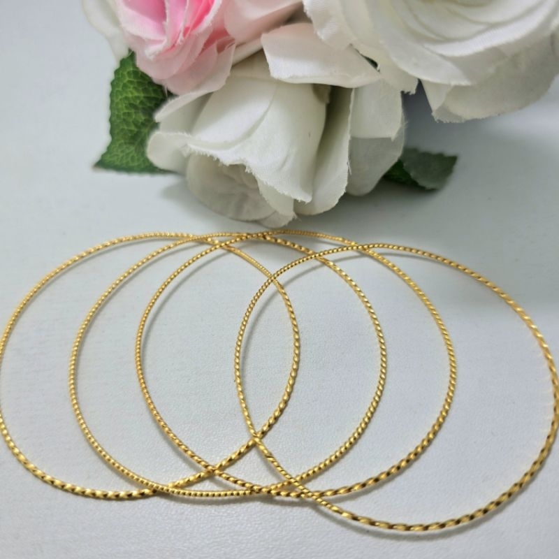 Gelang Keroncong Dewasa Emas Muda