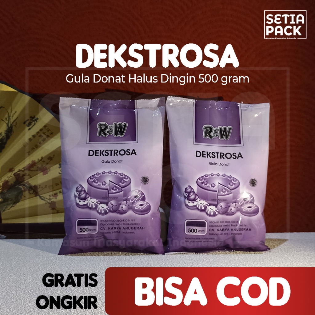 

Gula Donat Dingin Deksrosa Dextrose 500 gram