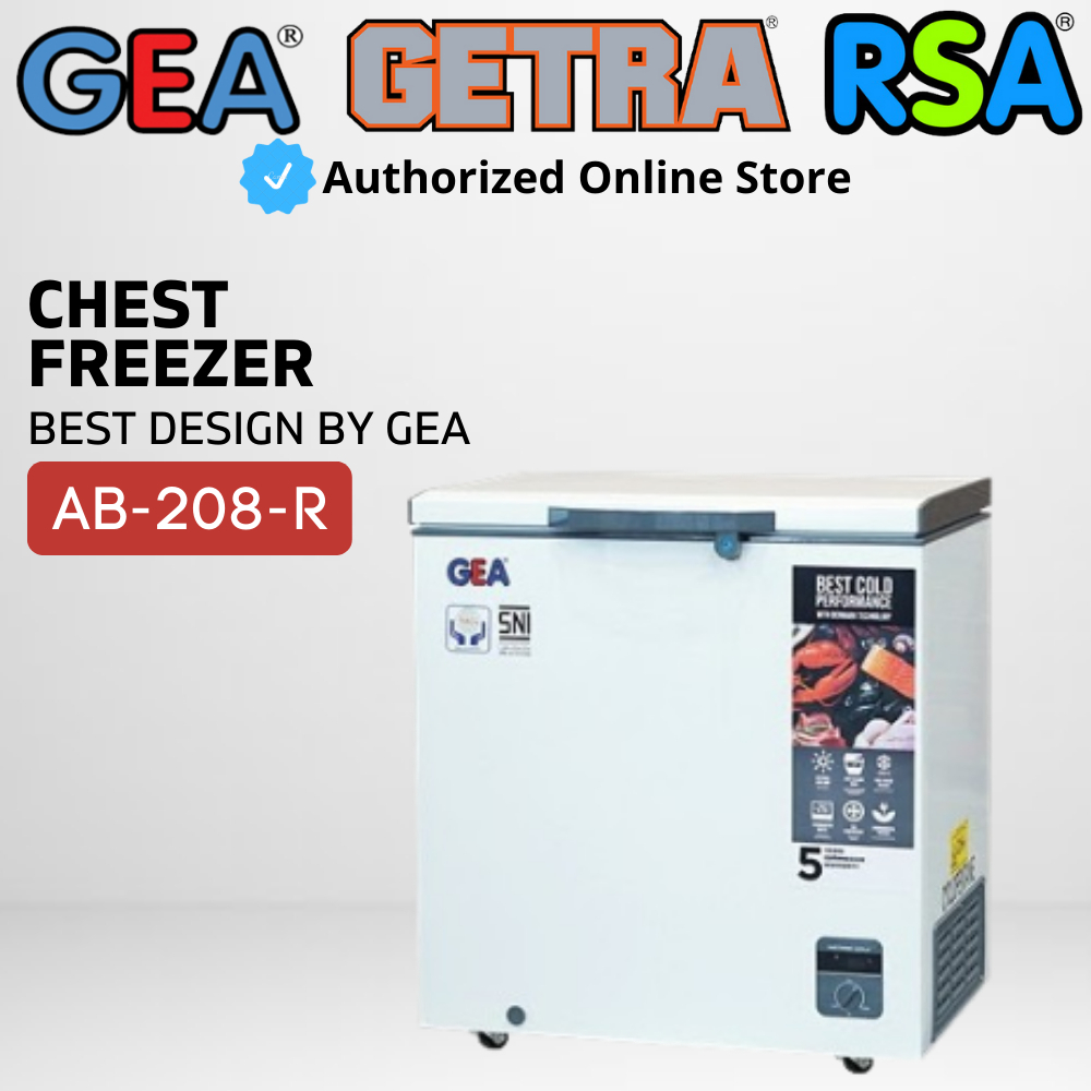 FREEZER GEA AB-208-R CHEST FREEZER [ 210 LITER ] FREEZER BOX