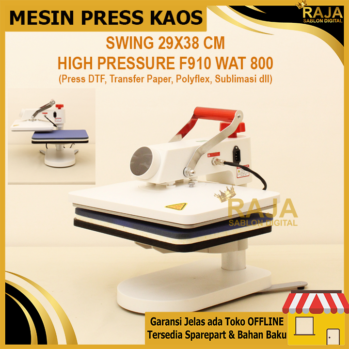 Mesin Press Kaos Swing 29x38 cm ( 800 Watt ) / Mesin Press 800 Watt