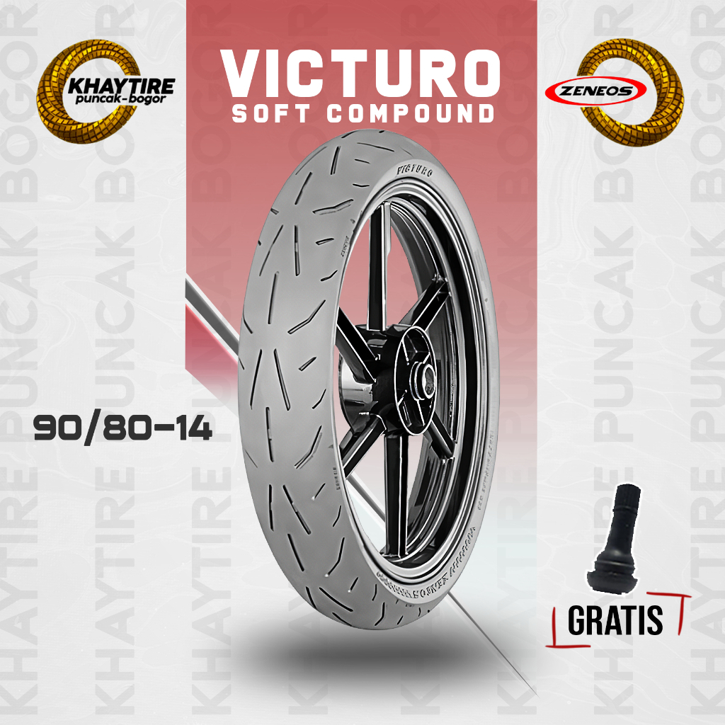 ZENEOS Victuro 90/80 Ring 14 Ban Tubles Motor Matic
