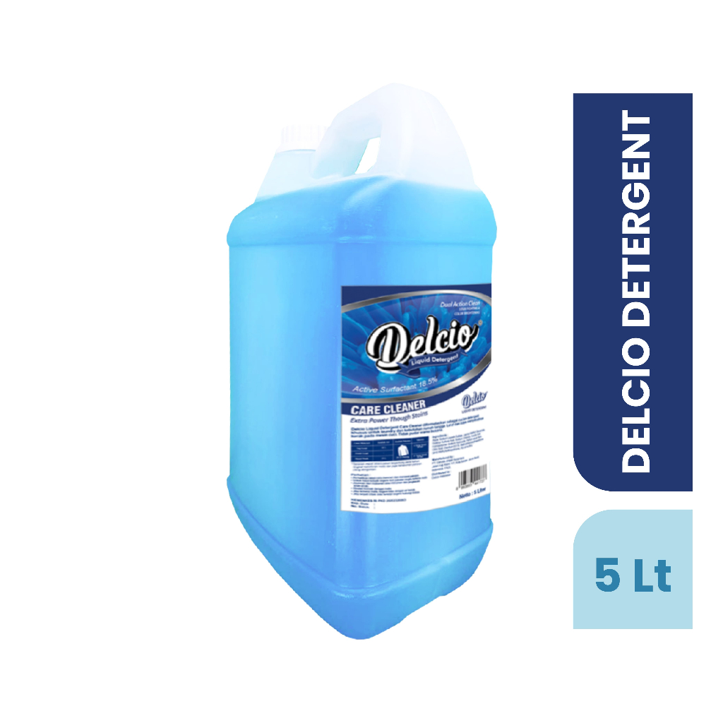 DELCIO Deterjen Laundry Cair Premium 5 Liter (Extra Wangi & Extra Bersih)