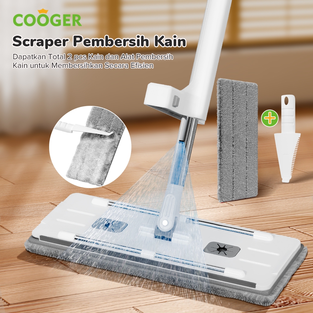 Kahfizulpakarr - Cooger Surabaya Ultimate Jumbo Spray Mop - Pel Lantai Microfiber + Tangki Sabun