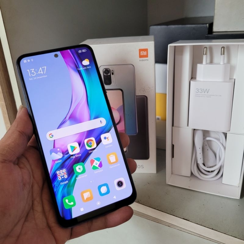 redmi note 10s ram 6+2/128gb lengkap