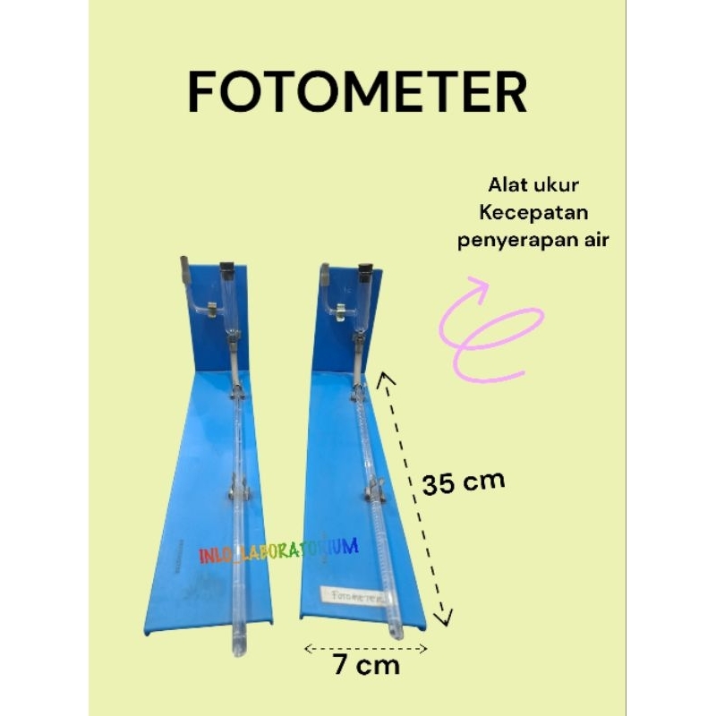 Fotometer/Alat Ukur Kecepatan Penyerapan Air