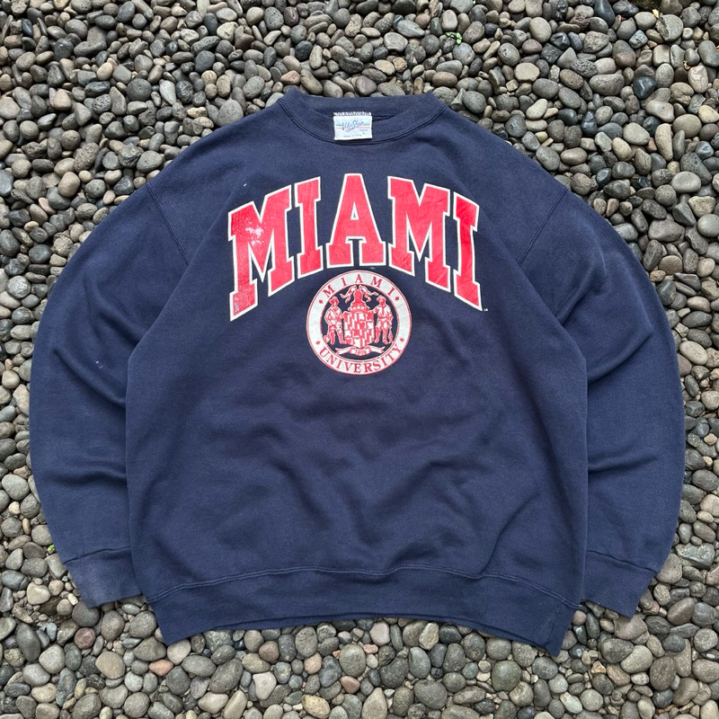 JACKET / CREWNECK MIAMI BY VELVA SHEEN VTG USA