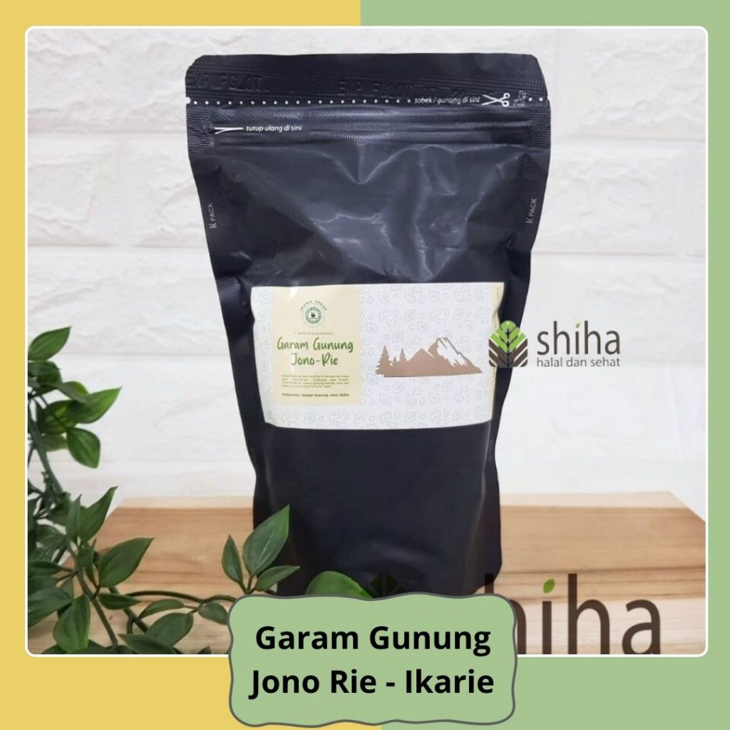 

SHIHA - Garam Gunung Lokal Jono-Rie 500gr - Ikarie Organic