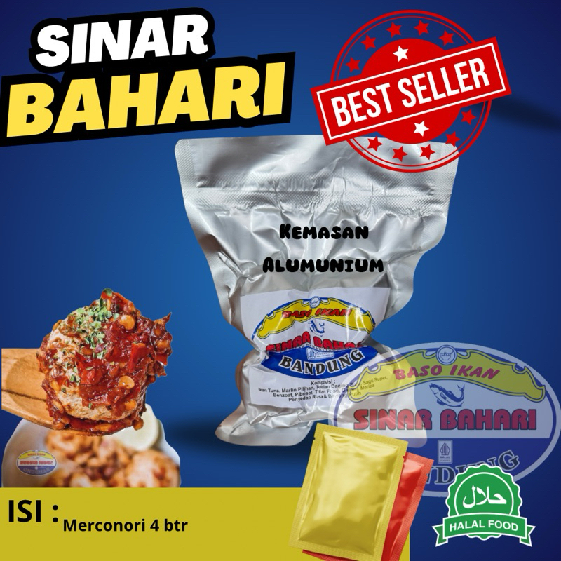 

Bakso Ikan sinar bahari kemasan Alumunium foil