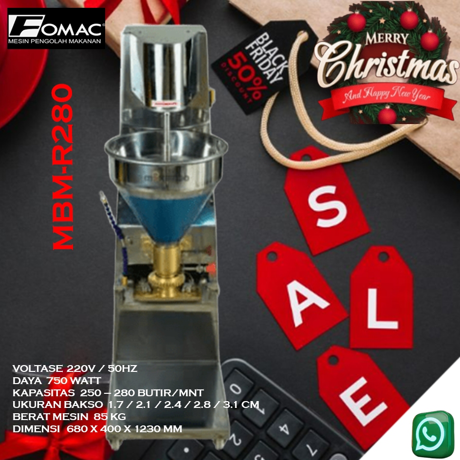 Mesin Cetak Bakso Fomac MBM-R280