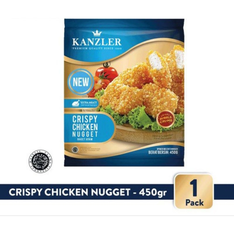 

Kanzler Crispy Chicken Nugget 450 Gram | Naget Ayam Krispi | Frozen Food Murah