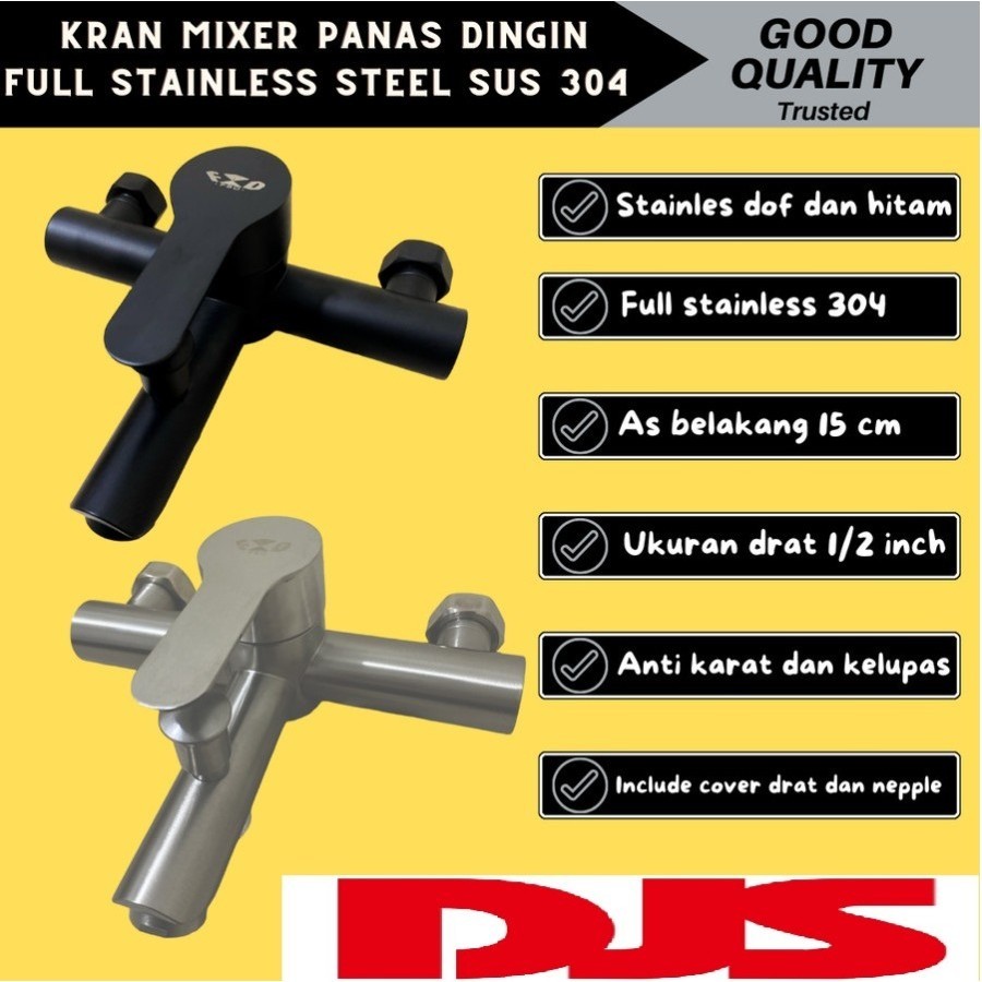 Kran mixer stainless kran bathub kran mixer air panas dingin