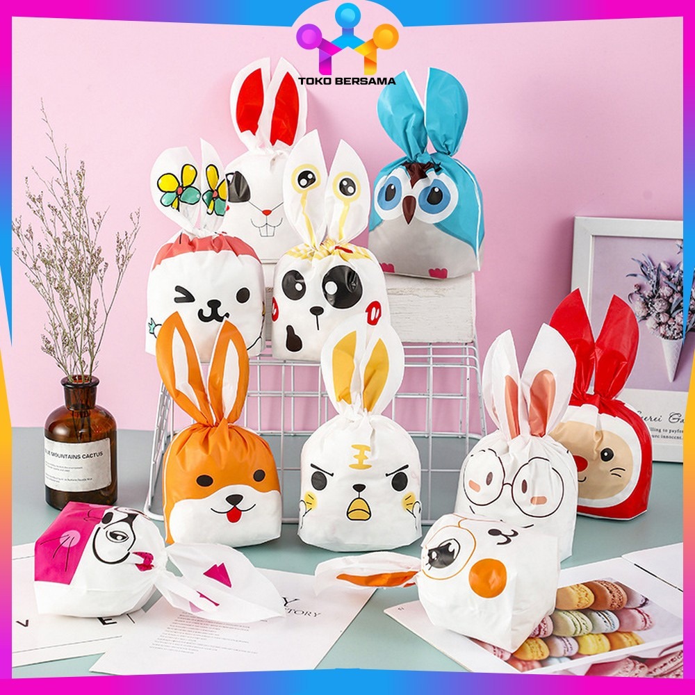 

Plastik Bingkisan Ultah Anak Karakter Kelinci Lucu / Plastik Goodie Bag Kantong Souvenir Snack Rabbit Plastic Bag Toko Bersama C1181