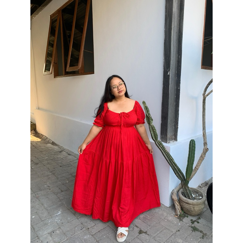 Celine Long Dress Bigsize - Rayon Premium Adem Ukuran Besar