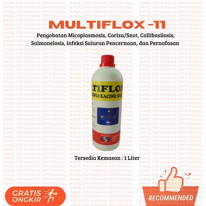 Obat Ayam Enroflox MULTIFLOX 11   1 liter Multifarma