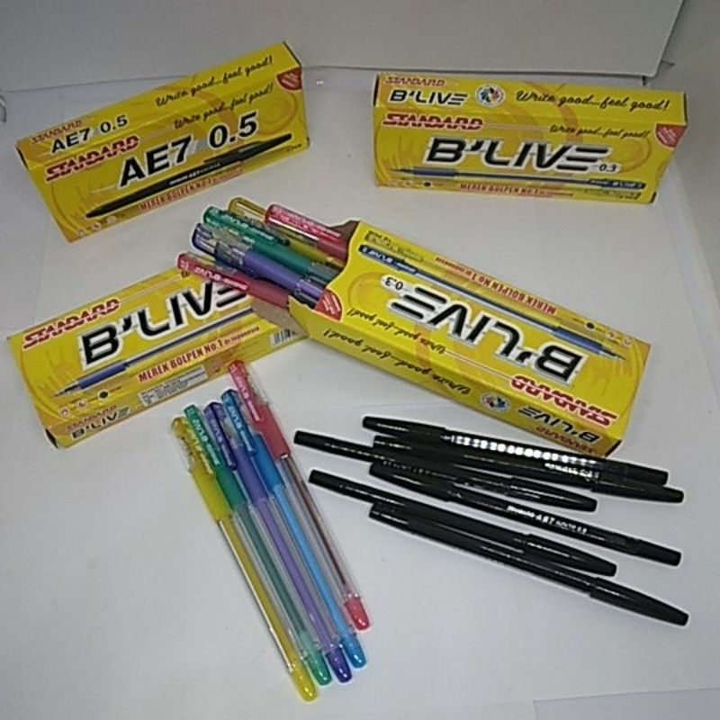

Bolpen Standard AE 7Hitam Dan Bolpen Standard Blive