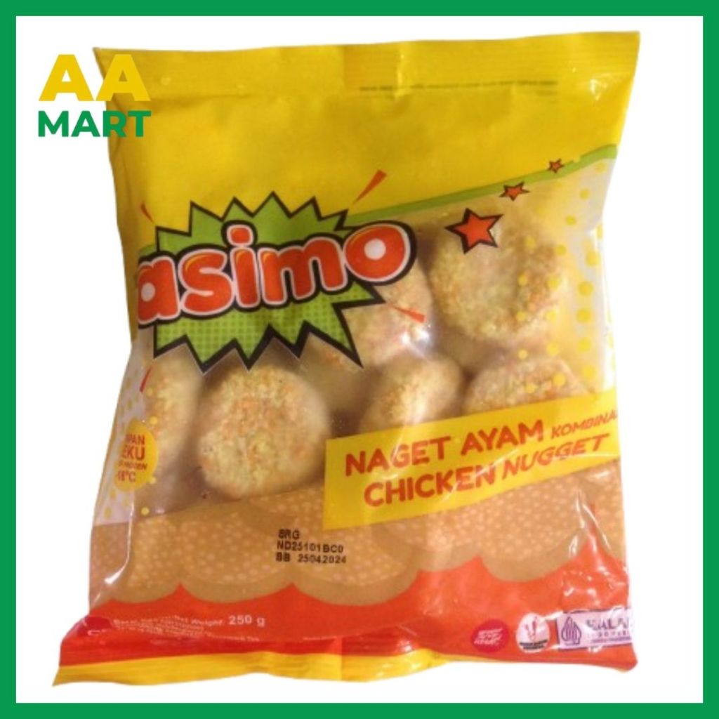 

ASIMO Nugget Chiken Naget Ayam Enak 250G