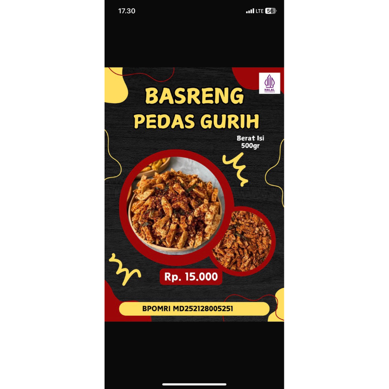 

basreng pedas daun jeruk