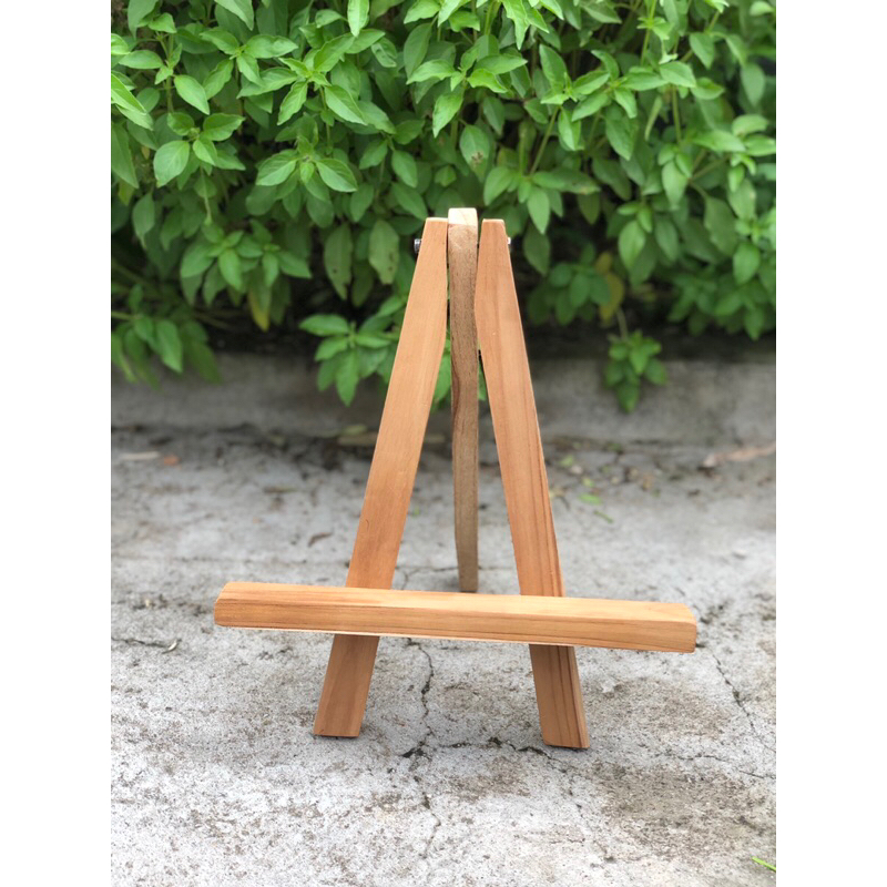 easel lukisan / tripod kayu / stand kayu