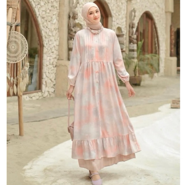 Jenna Midi Dress Flamingo by KIENKA