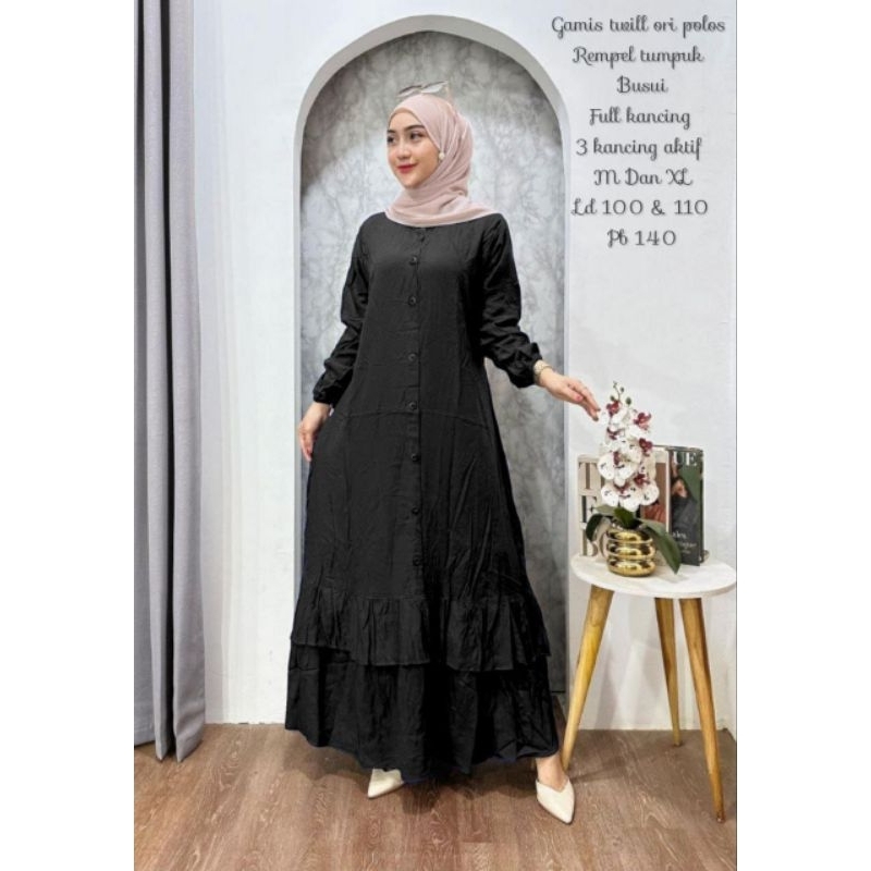 GAMIS POLOS.GAMIS TWILL.BAJU MUSLIM.GAMIS PUTIH