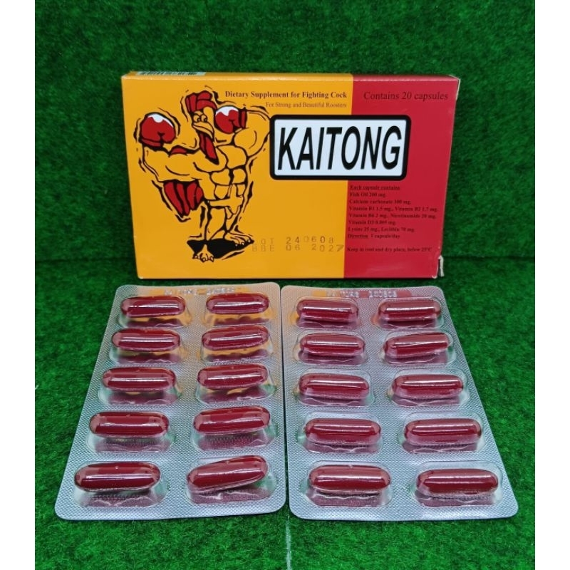 KAITONG SUPLEMENT AYAM BANGKOK ISI 20 CAPSUL ORI THAILAND